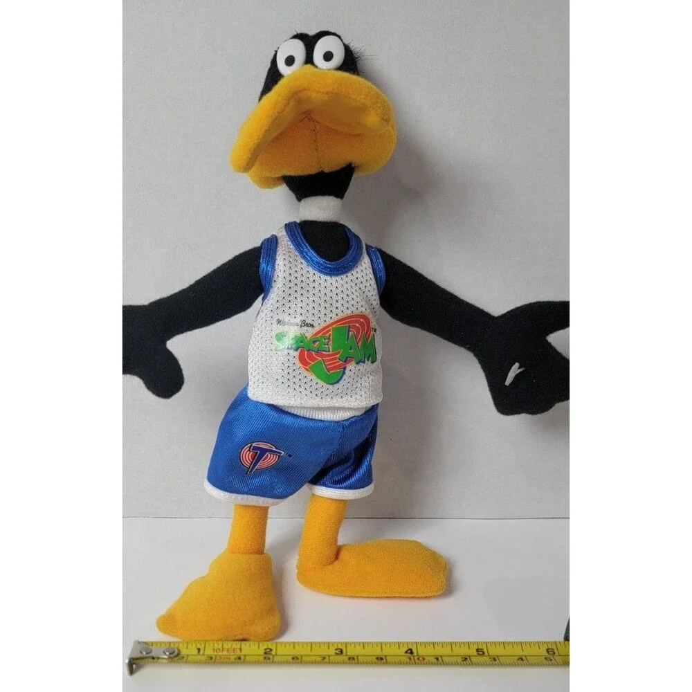 Warner Bros Daffy Duck Space Jam Plush Toy 1996 McDonald Vintage